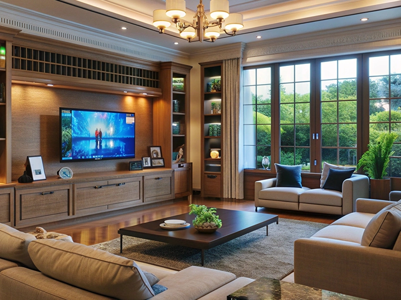 Luxury wellness home interior with modern sustainable design