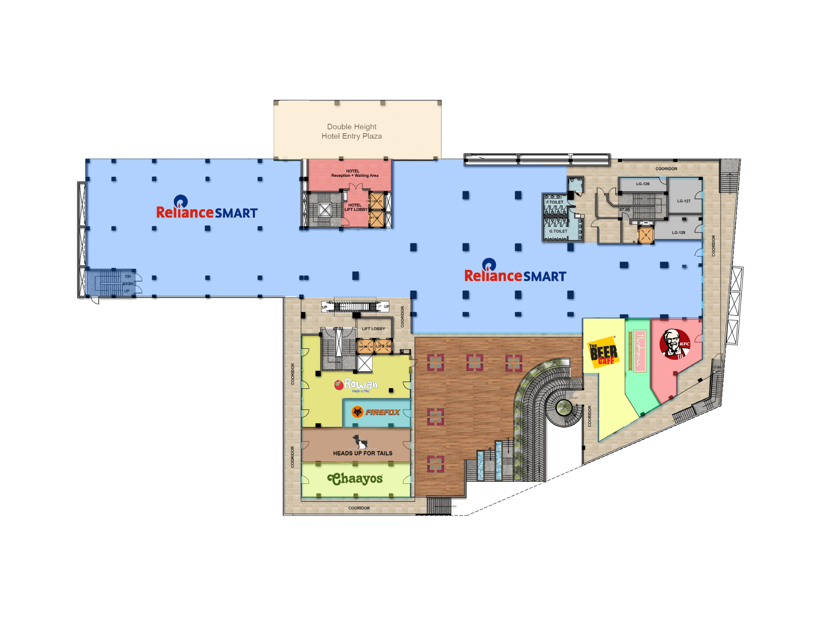 Trehan IRIS Broadway – floor plan of block A, lower ground
